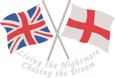 Union and St George Flags Living the Nightmare